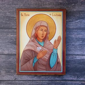 St. Anna of Leukadio Wood Mounted Icon Print