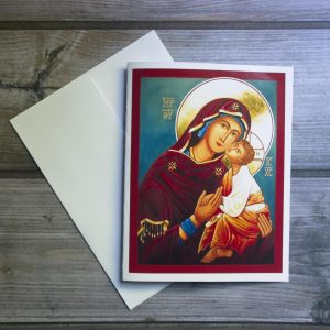 Theotokos and Christ Greeting Cards